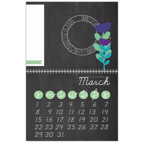 Chalk Calendar 2015 Calendar By Zornitza Mar 2015