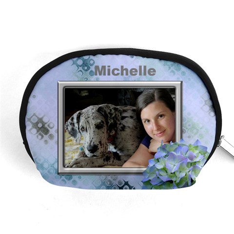 Hydranga Accessory Pouch (medium) By Deborah Front