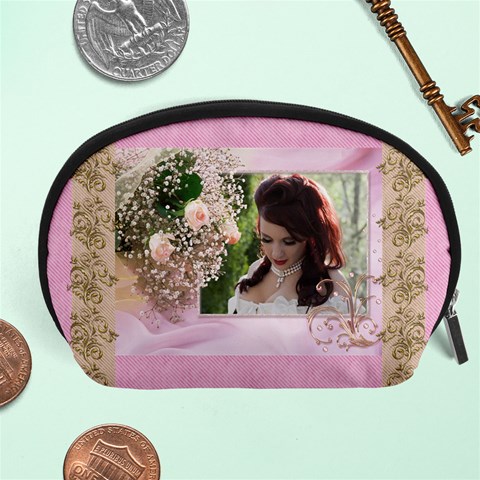 Pink Treasure Accessory Pouch (large) By Deborah Front