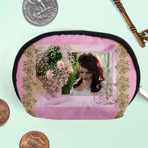 Pink Treasure Accessory Pouch (medium) By Deborah Front