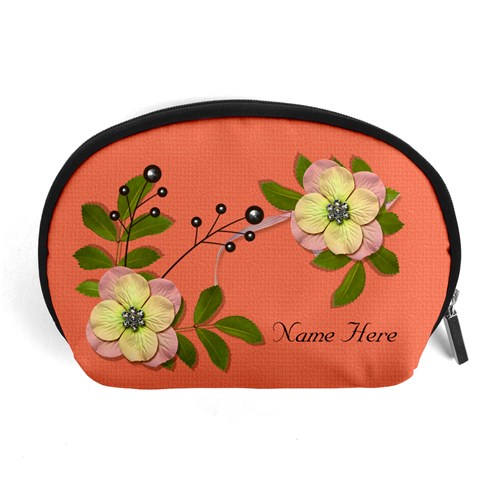 Pouch (l) : Big Flowers By Jennyl Front