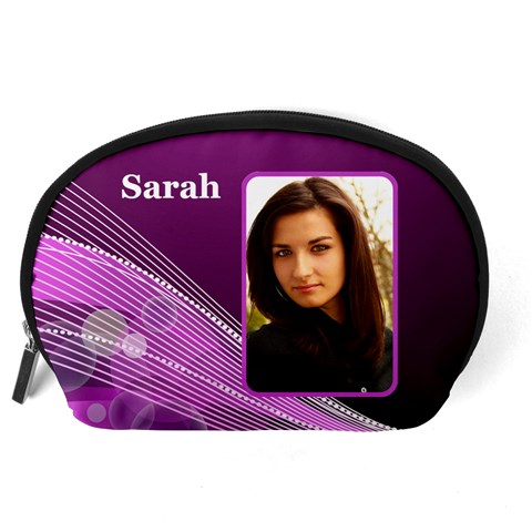 Names Pink Accessory Pouch (large) By Deborah Back