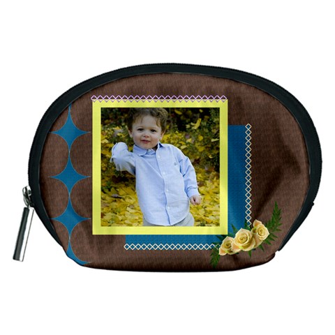 All Stitched Accessory Pouch (medium) By Deborah Front