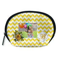 Pouch (M): Yellow Chevron - Accessory Pouch (Medium)