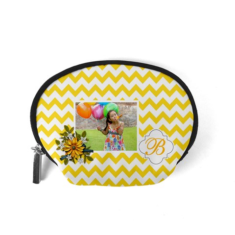 Pouch (s): Yellow Chevron By Jennyl Back