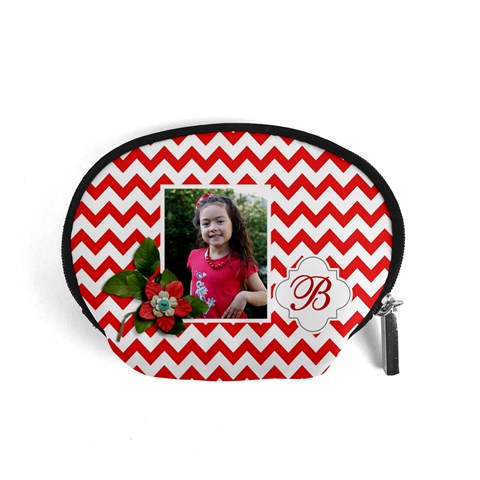 Pouch (s): Red Chevron By Jennyl Front