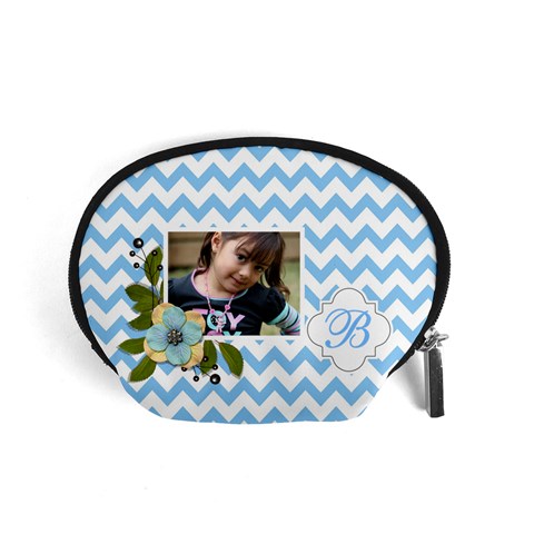 Pouch (s): Blue Chevron By Jennyl Front