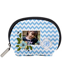 Pouch (S): Blue Chevron - Accessory Pouch (Small)