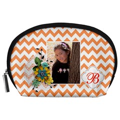 Pouch (L) : Orange Chevron - Accessory Pouch (Large)