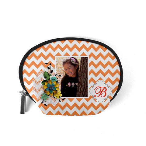 Pouch (s): Orange Chevron By Jennyl Back