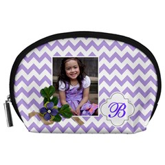 Pouch (L) : Violet Chevron - Accessory Pouch (Large)