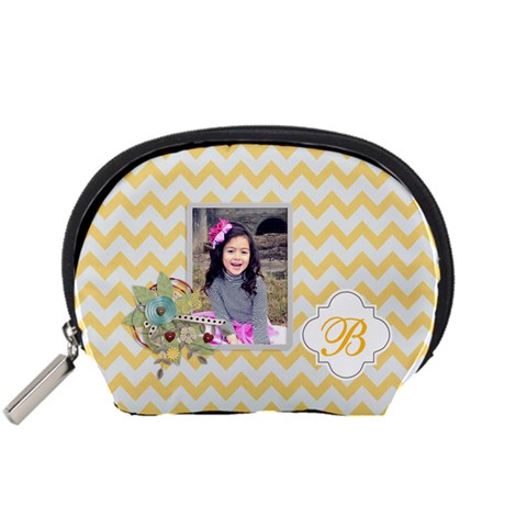Pouch (s): Yellow Chevron By Jennyl Front
