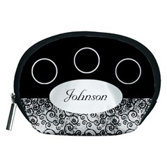 Classic Black and White Accessory Pouch (Medium)