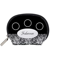 Classic Black And White Accessory Pouch (small)