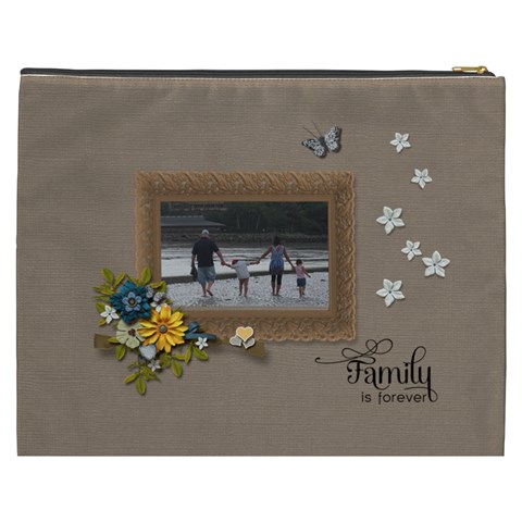 Cosmetic Bag (xxxl): Family Is Forever By Jennyl Back