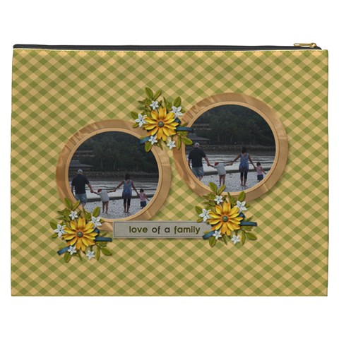 Cosmetic Bag (xxxl): Love Of Family By Jennyl Back
