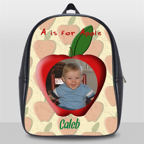 Apple School Bag Large By Chere s Creations Front