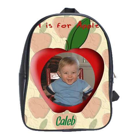 Apple Xl School Bag By Chere s Creations Front