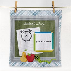 School Days boy face towel