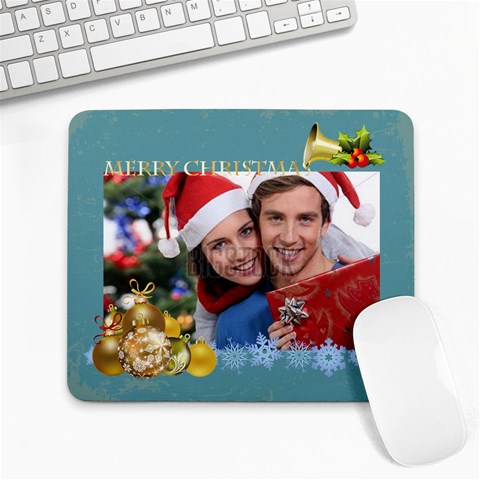 Merry Christmas By Xmas 9.25 x7.75  Mousepad - 1
