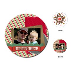 merry christmas - Playing Cards Single Design (Round)