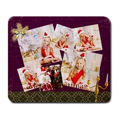 merry christmas - Large Mousepad