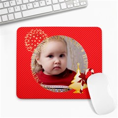 merry christmas - Large Mousepad