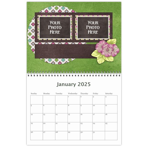 2025 Calendar Yard Work By Lisa Minor Jan 2025