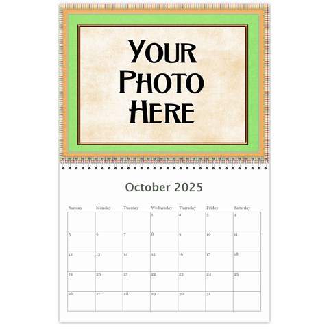 2025 Our Backyard Party Calendar By Lisa Minor Oct 2025