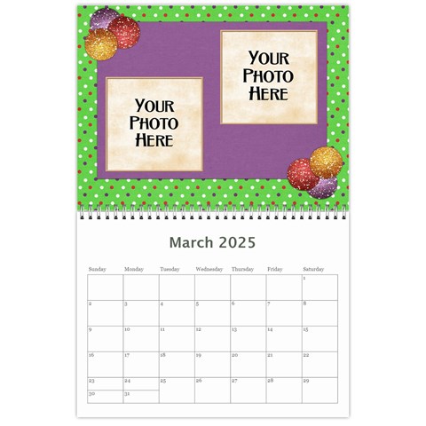 2025 Our Backyard Party Calendar By Lisa Minor Mar 2025