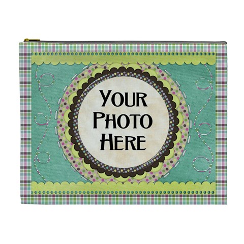 Yard Work Xl Cosmetic Bag By Lisa Minor Front