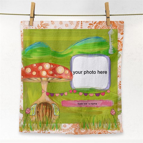 Once Upon A Time Face Towel By Zornitza Front