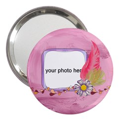 Watercolor handbag mirror - 3  Handbag Mirror