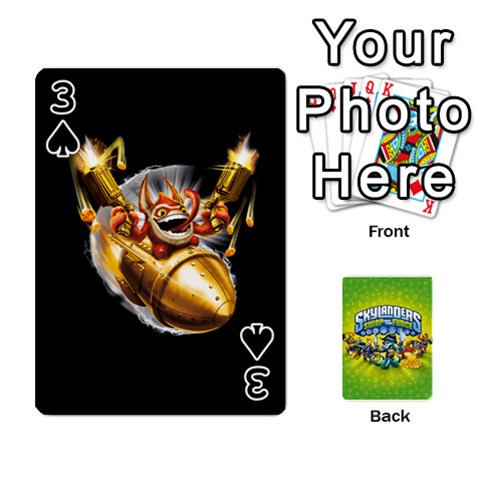 Swap Force Cards By Szakismash Front - Spade3