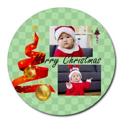 xmas - Collage Round Mousepad xmas - Collage Round Mousepad