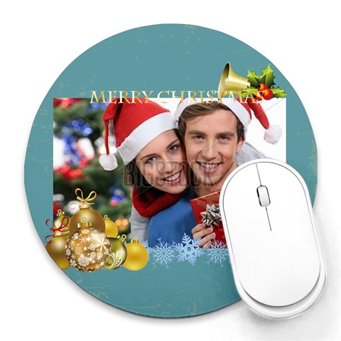 Xmas By Xmas 8 x8  Round Mousepad - 1