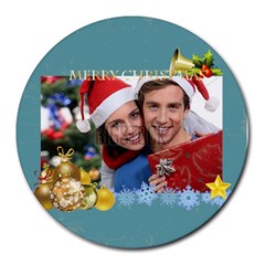 xmas - Collage Round Mousepad