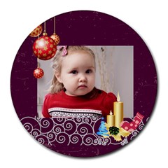 xmas - Collage Round Mousepad