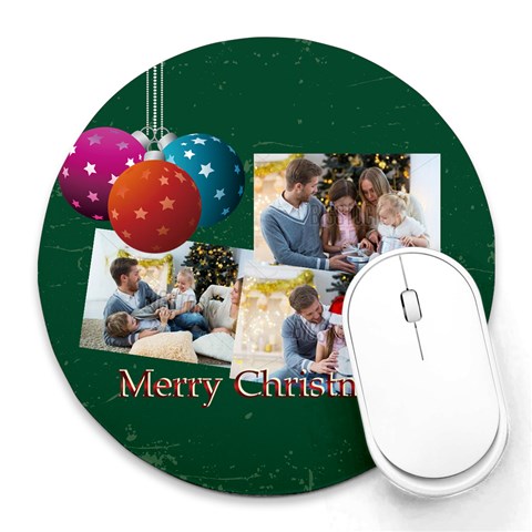 Xmas By Xmas 8 x8  Round Mousepad - 1