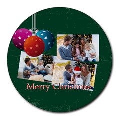 xmas - Collage Round Mousepad