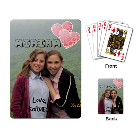 Miriam Schreiber Bday Cards By Kornie Back