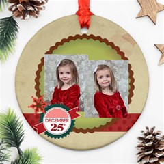 merry christmas - Ornament (Round)