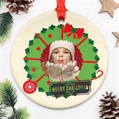 merry christmas - Ornament (Round)