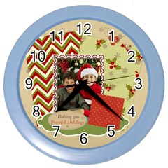 christmas - Color Wall Clock