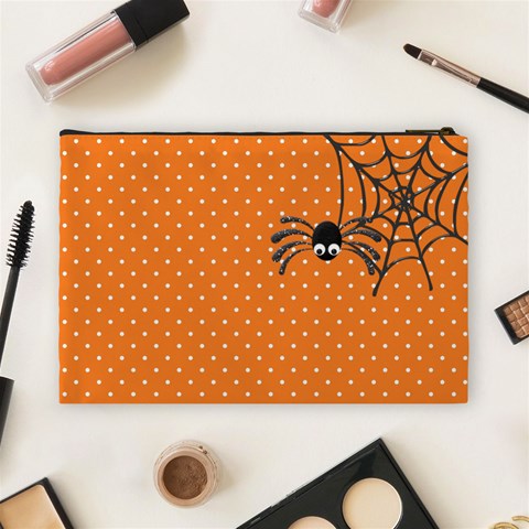 Spooky Lg Cosmetic Bag By Lisa Minor Back