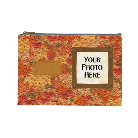 Ode To Autumn Large Cosmetic Bag By Lisa Minor Front