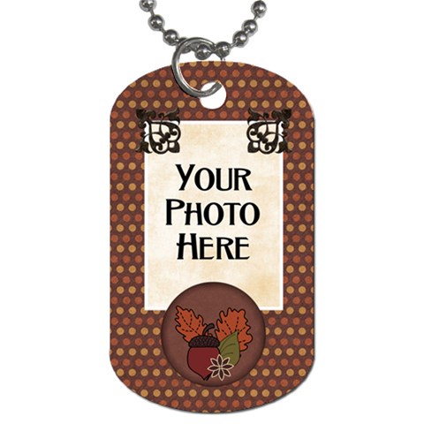 Ode To Autumn Dog Tag By Lisa Minor Front