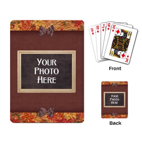 Ode To Autumn Playing Cards By Lisa Minor Back