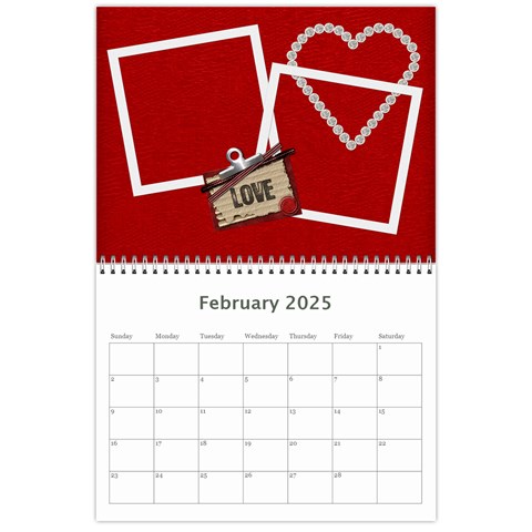 2025 Calendar Mix 1 By Lisa Minor Feb 2025