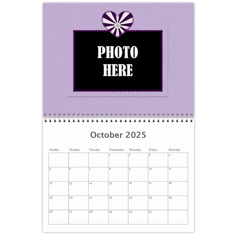 2025 Lavender Essentials Calendar By Lisa Minor Oct 2025